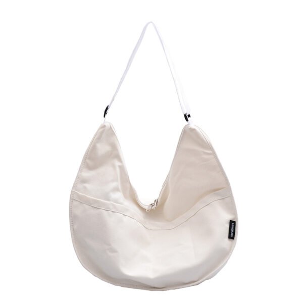 Literature And Art One-Shoulder Dumpling Canvas Bag Wild Autumn New Student Diagonal One-Shoulder Canvas Bag Cloth Bag Wholesale